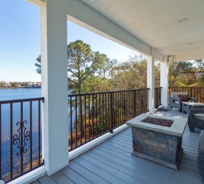 Primary Suite Balcony Fire Pit