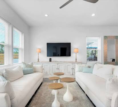 Bliss-2 Don't tarnish your beach experience with a worn-out rental! Bliss is a newly constructed 2022 beach home with private pool that offers instagram-worthy pics in every room!