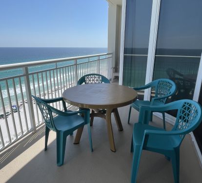 Dine overlooking the gulf.  There is, also, additional balcony seating.