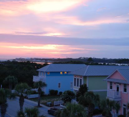 Savor this Gulf sunset view from the Crows Nest looking West