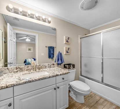 Fourth bedroom has Shower/Tub comb 