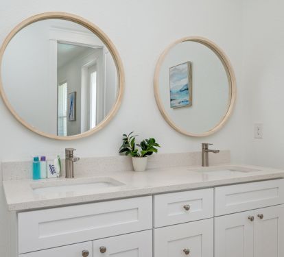 Luxurious private bathroom with double vanity
