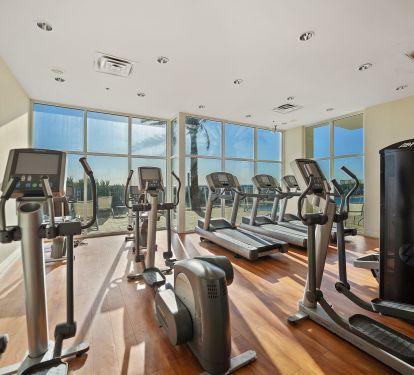 Gym with multiple cardio equipment