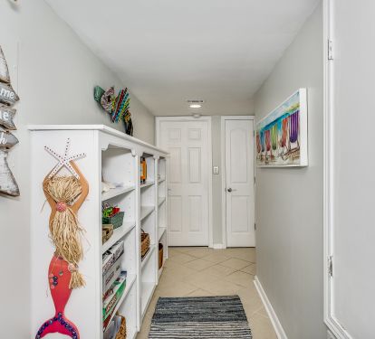 Hall to Front Door and Third Bedroom
