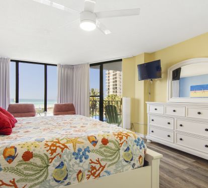 Master bedroom with balcony access and great views