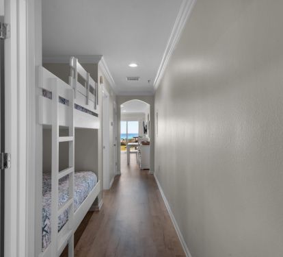 hallway with bunks