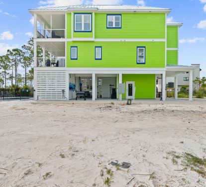 North side view of Home