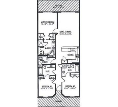 Floor plan for Unit 108