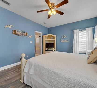 Master bedroom with private bath!
