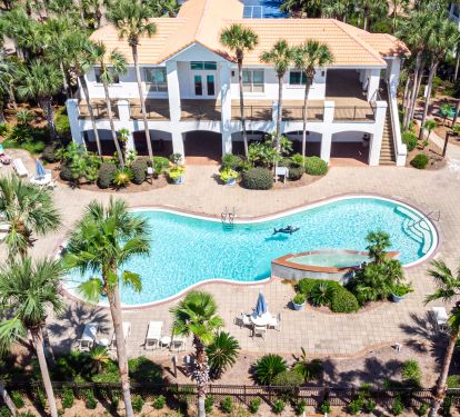 Destiny West community pool, hot tub, and fitness center
