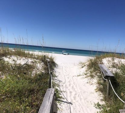 The crystal clear water and white sand reflect the beauty of the Emerald Coast!