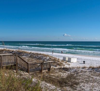 Beach view from condo .... 