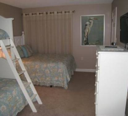 Bedroom with walk-in closet and 42" Smart TV - great for families!  