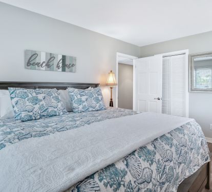 Master BR has king bed, new mattress &amp; box springs