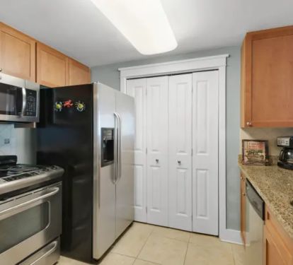 Fully stocked kitchen