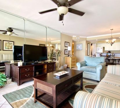 Living room with  smart TV