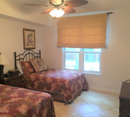 Spacious Penthouse 2nd Bedroom offers 2 double Beds, 39 inch TV &amp; full Bathroom