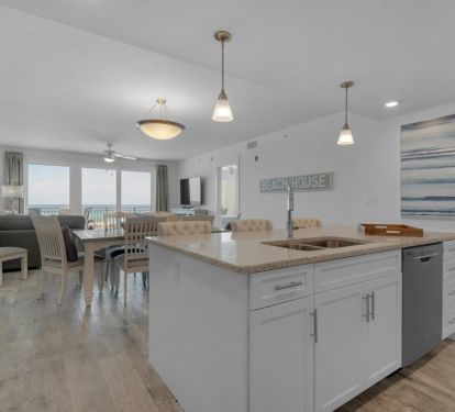 Kitchen and dining table