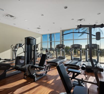 Gym with complete equipment