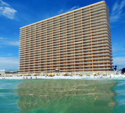 Gulf of Mexico &amp; our beach chairs &amp; Umbrella that are included with our rental