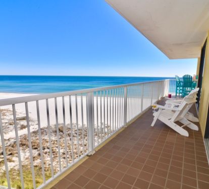 Soak up the sun from another point of view from our east side balcony ~ 