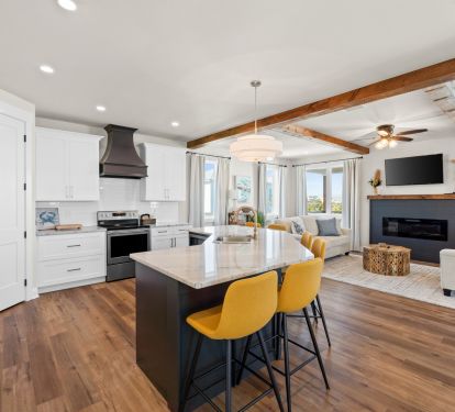 Gorgeous Stocked Kitchen with Pantry, Large Refrigerator, Oven, Microwave, D/W