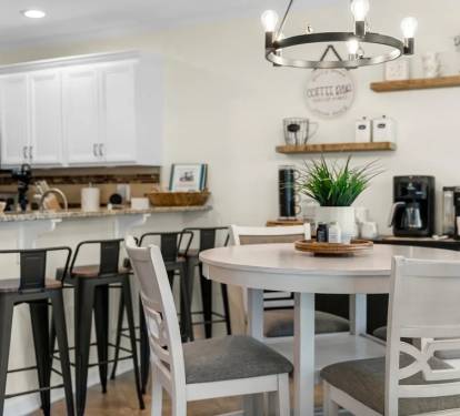 Spacious kitchen open to the den and living room.