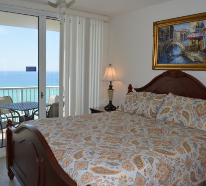 Master Bedroom by the gulf-front Terrace