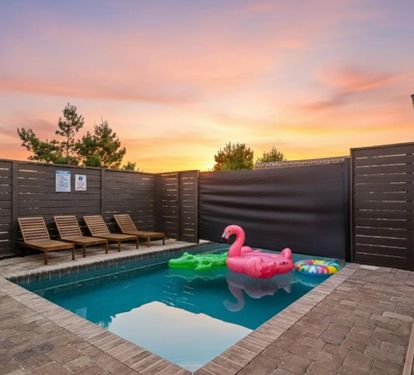 A generous sized pool for your stay (15ft long)
