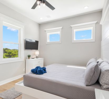 3rd floor private king suite with attached bathroom