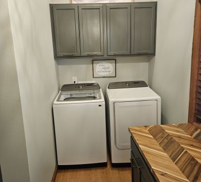 Large Capacity W&amp;D, Folding area, food storage, Utility closet, Appliance Pantry