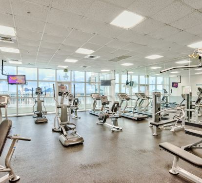 Gym looking Out At The Gulf