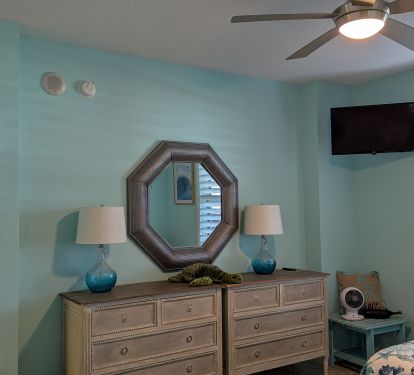 Double Dressers/Ceiling and extra Fan/TV