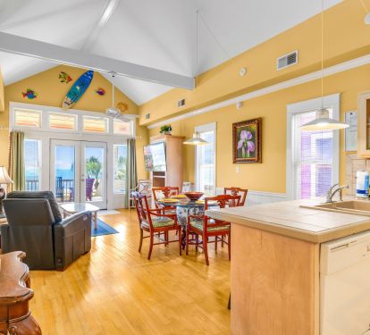 Kitchen, Dining and LR