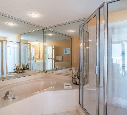 Large jetted tub in the Master Bathroom and separate shower.