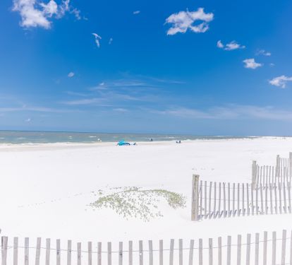 Beach view from the end of the street