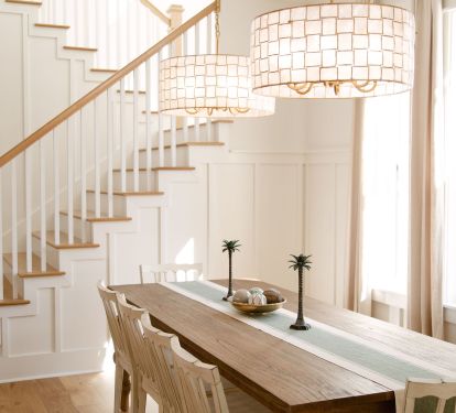 Elegant dining area open to kitchen &amp; steps away from living area-overlooks pool