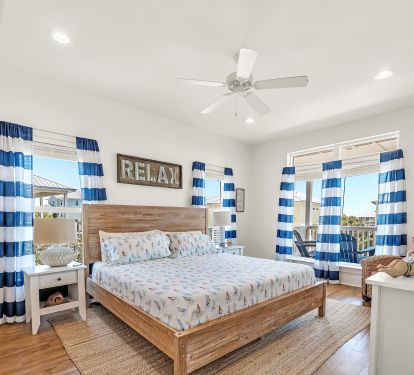 Master bedroom with King bed