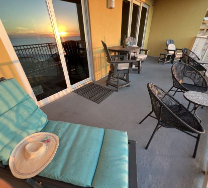 YOU WILL NOT BELIEVE ALL THE FURNISHINGS ON MERMAID'S ROOMY OVERSIZED BALCONY! 