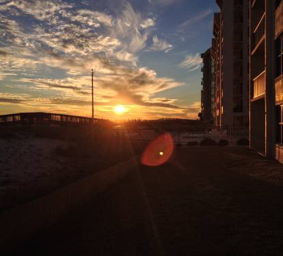 Catch gorgeous sunset views from the patio!
