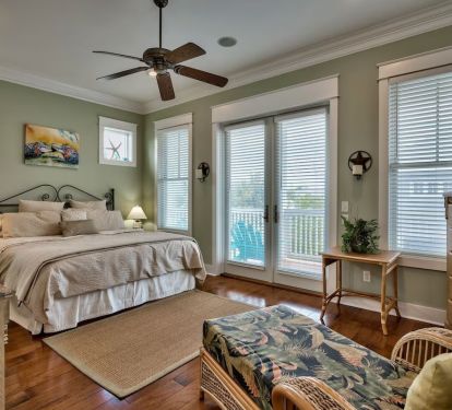 Master suite as you enter from the hallway.