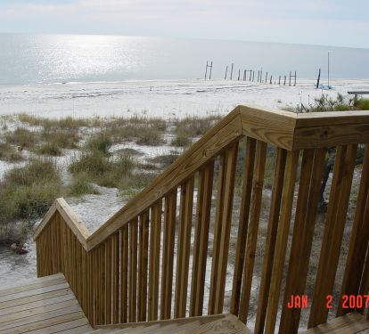 Beachside stairs