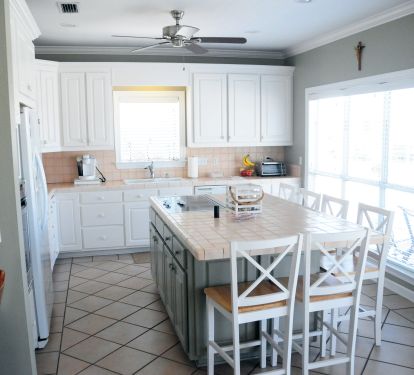View of the kitchen from entrance walkway
