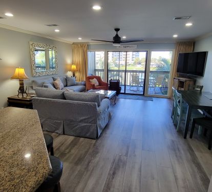 Solid surface flooring, new furniture throughout