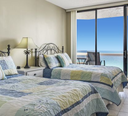The third bedroom has it's own private balcony and a separate entry to the hall and a second entrance into the main unit... and the best view of all!