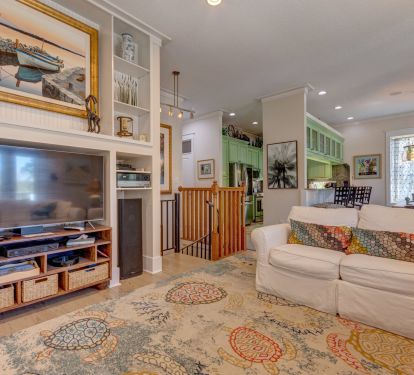 Upstairs Den, Kitchen and Dining area