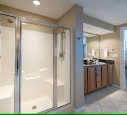 Main Bath Dual Shower and Double Sink Vanity