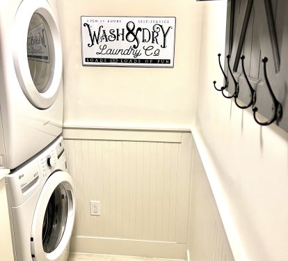 NEW FULL SIZE LG Washer/Dryer  Quality Upgrade + Separate Laundry Room!