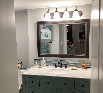 Master bath vanity