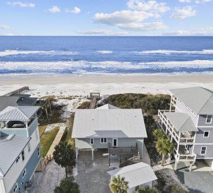 Aerial View of Home Overlooking North Cape San Blas